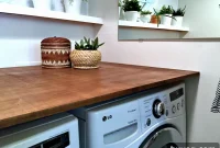 Transform Your Laundry Room with a Custom Plywood Countertop