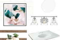 White Green Chrome Modern Primary Bathroom Inspiration