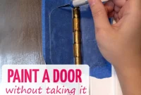Effortless Door Makeover: No Removal Required