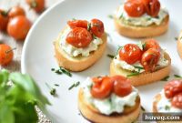 Tangy Chèvre and Herb Crostini