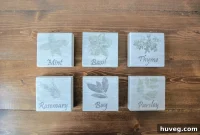 Rustic Kitchen Herb Signs from Scrap Wood