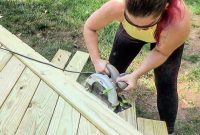 DIY Floating Deck Part 4 Perfecting Your Deck Board Edges