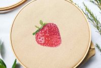 Strawberry Cross Stitch Design