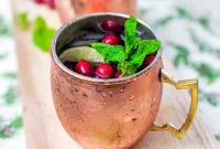 Aromatic and Bubbly Christmas Moscow Mule