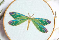Crystal Dragonfly Cross Stitch Pattern
