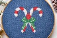 Sweet Treats Candy Cane Cross Stitch