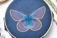 Ethereal Butterfly Glow Cross Stitch Design (Free Download)