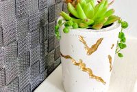 Aqueous White Concrete Planter