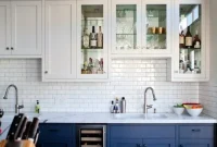 Color-Blocked Kitchen Cabinet Designs