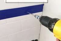 Securely Mount Floating Shelves on Tile Walls with Anchors