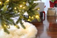 Effortless No-Sew Faux Sheepskin Tree Skirt