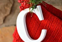 Custom Christmas Stocking Initials
