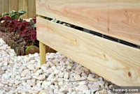 Elegant Outdoor Design Concealing Your AC Unit with a Stylish Wood Screen