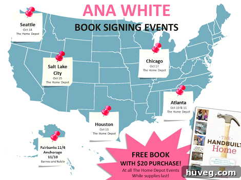 Home Depot Calls Go Find Out Why 5 Map of book signing events promoting The Handbuilt Home