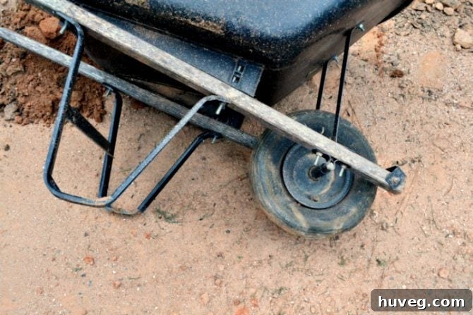 how to repair a wheelbarrow flat tire