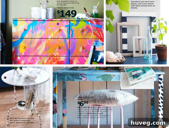 IKEA item customized with graffiti