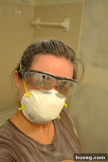 drywall dust hair