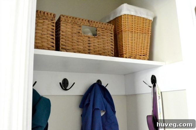 Completely Transformed Entryway Closet Makeover