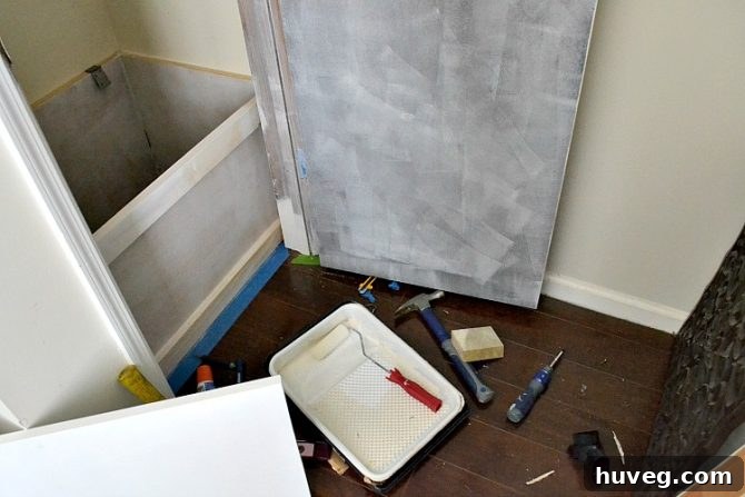 DIY Project Mess and Noise During Closet Storage Installation