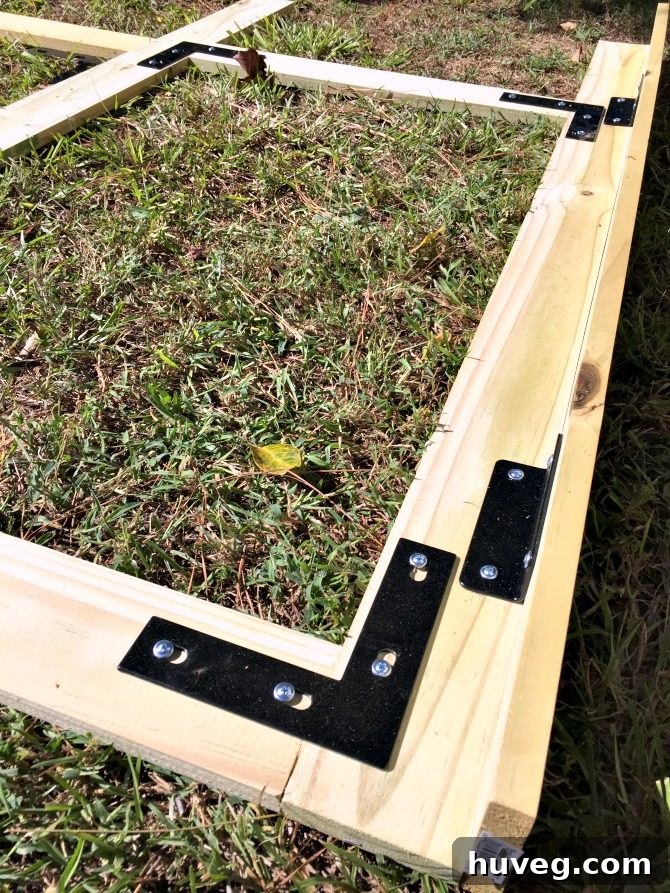 Constructing the Sturdy Wooden Frame for the DIY Outdoor Privacy Screen