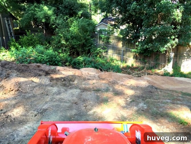filling in the backyard sinkhole day 1 and 2