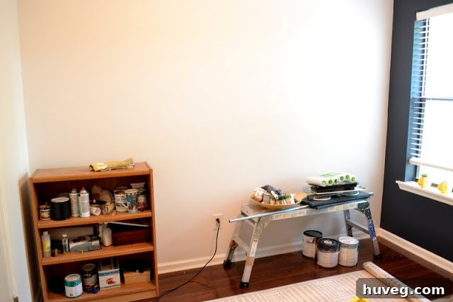 White Office Wall - More Storage Needed
