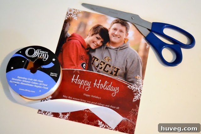 A forgotten Christmas card repurposed in a new frame