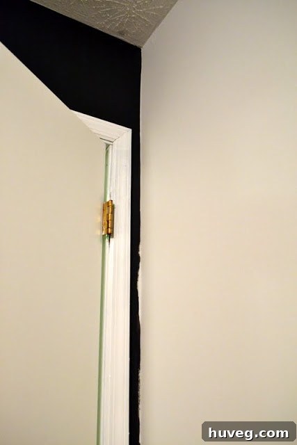 Detail shot of a challenging narrow wall sliver needing attention