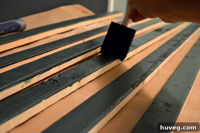 Staining wood for a DIY project