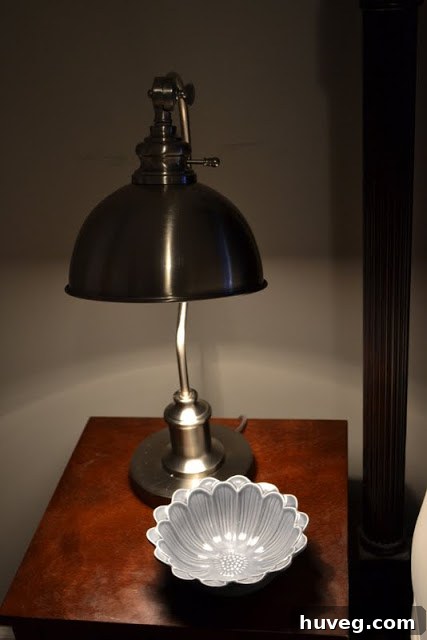 Master bedroom with new lamps creating a cozy atmosphere