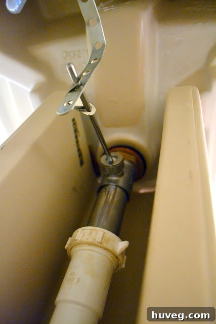 Successfully repaired pedestal sink drain assembly.