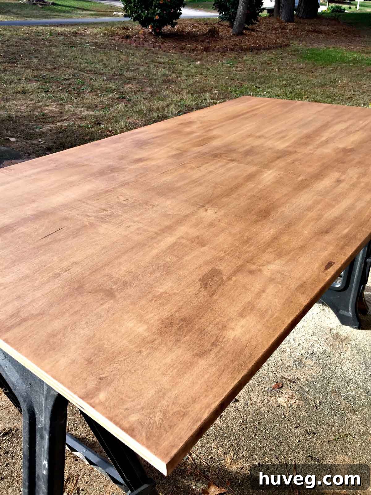 stain plywood countertop