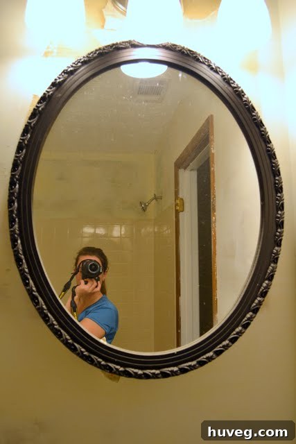 Finished section of a DIY project, showcasing the polished final look with attention to detail.