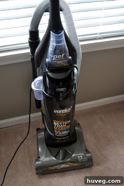 Side View of Assembled Eureka Vacuum