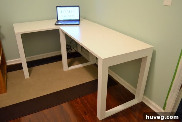 easy DIY office desk