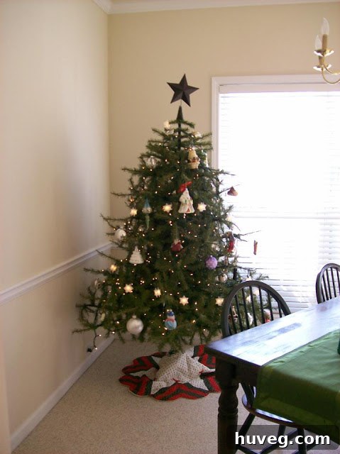 The original Uncle Knick-Knack artificial Christmas tree in its new home, looking good at 30 years old.