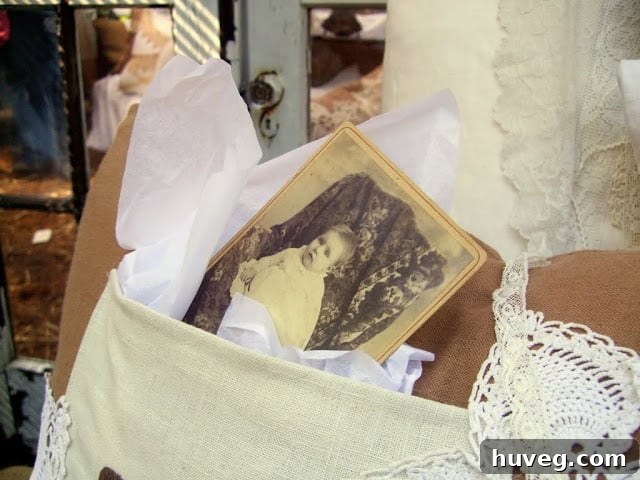Eclectic mix of vintage home decor, including pottery and textiles
