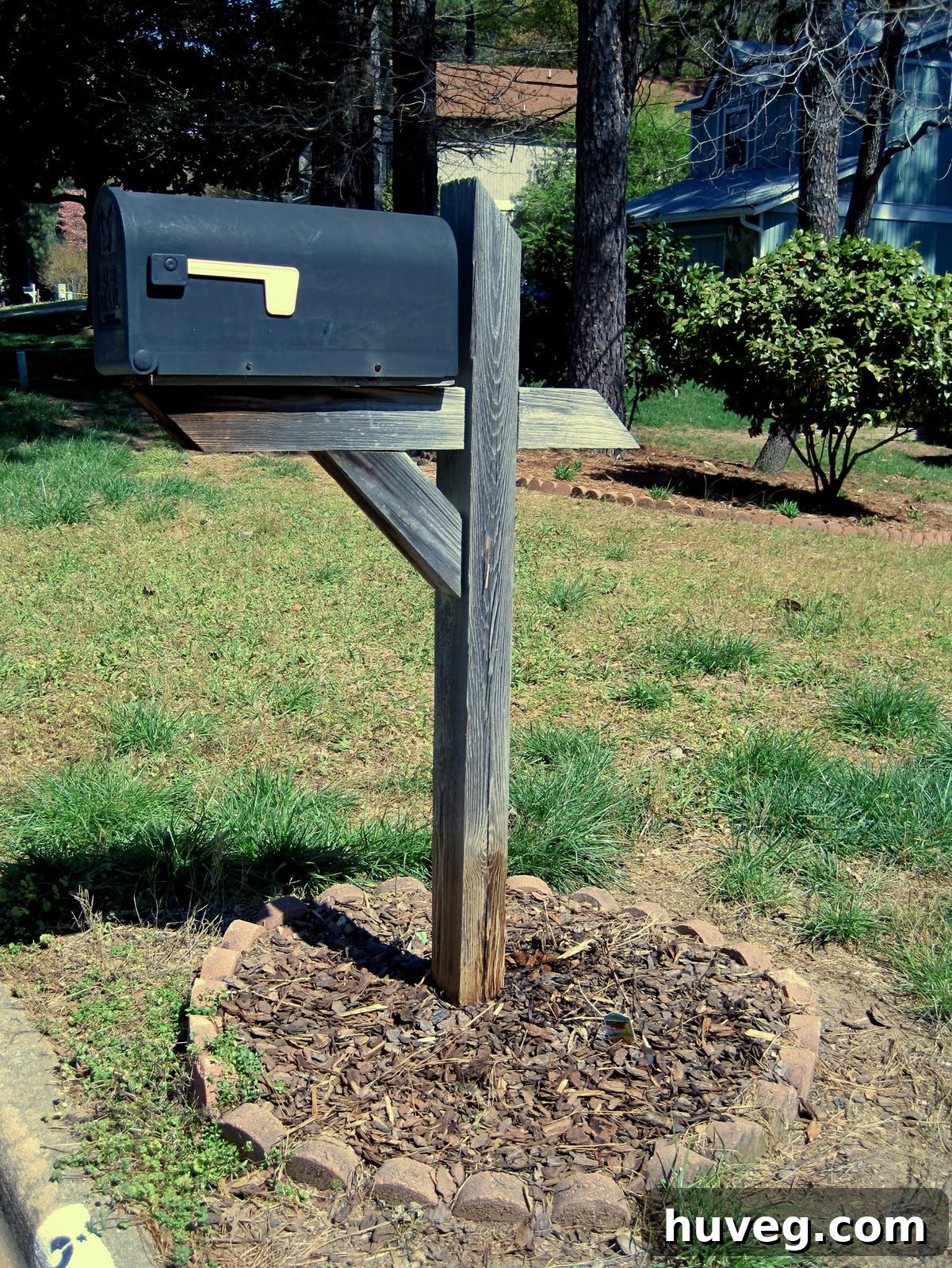 Upright Mailbox Post Location