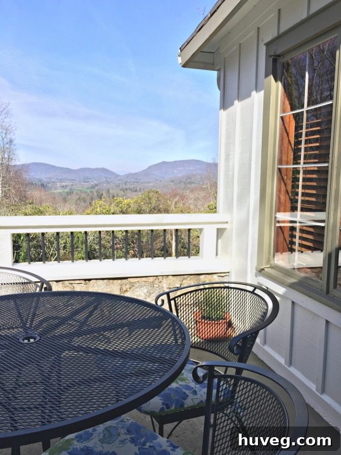 Scenic mountain view of Asheville, NC