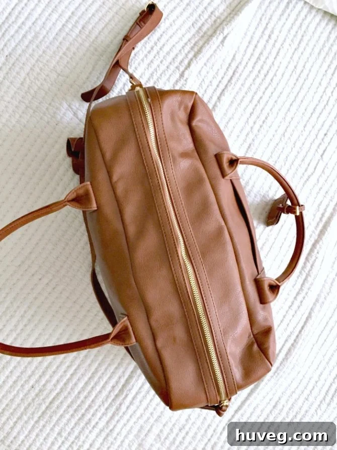Sole Society vegan leather Mason weekender travel bag