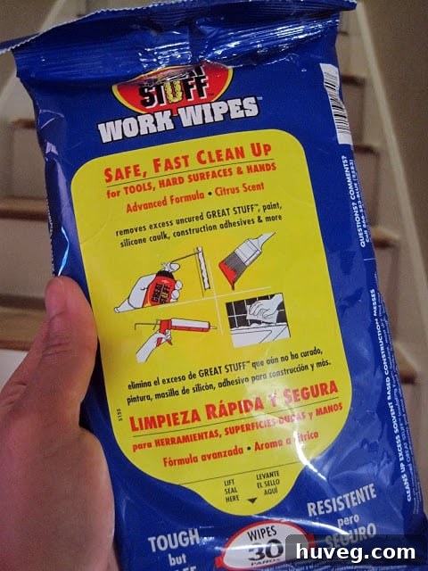 GREAT STUFF Work Wipes for foam cleanup