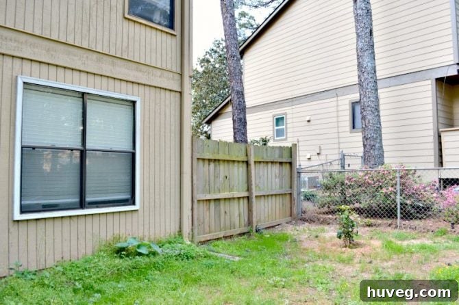 Corner Garden Area Before Transformation