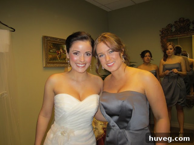 Author and her sister before the wedding ceremony