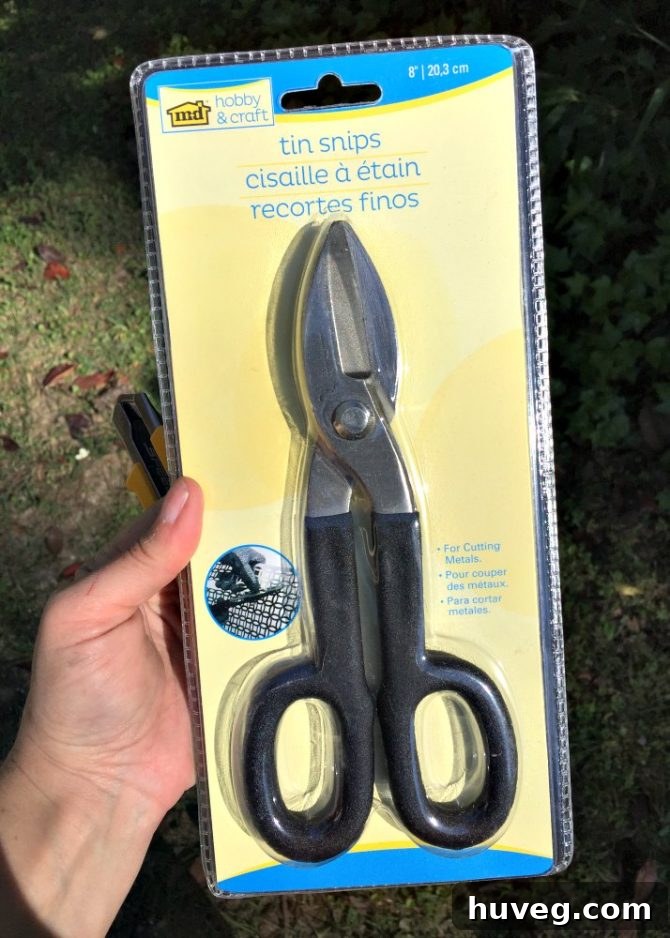 MD Hobby and Craft tin snips for cutting wire mesh