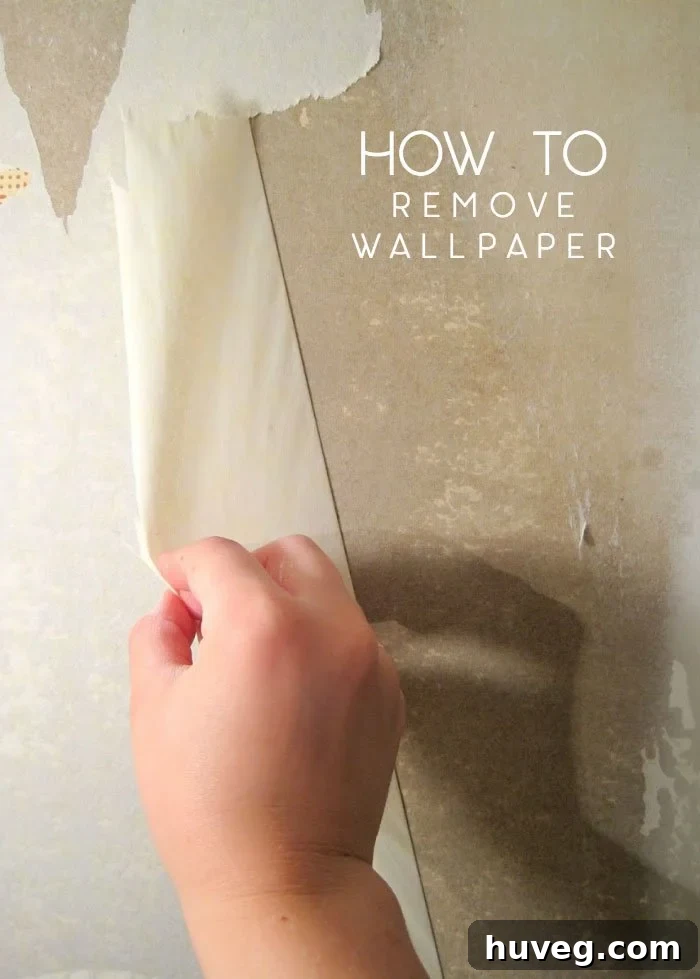 how to remove wallpaper step by step