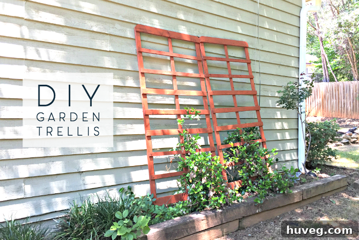 diy repurposed garden trellis