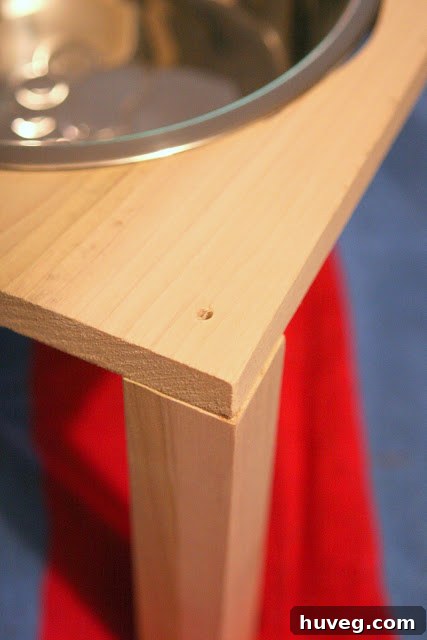 Accidentally drilled too far through wood plank