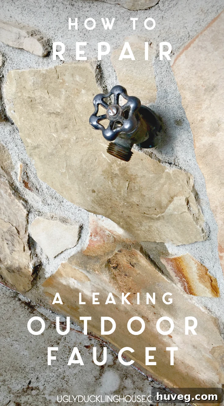 how to repair a leaking outdoor faucet