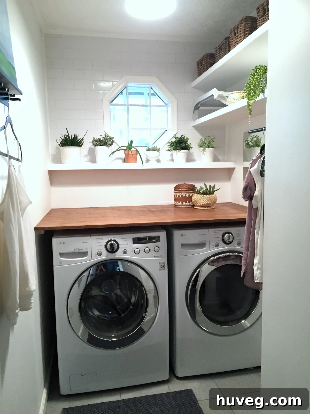 finished laundry room makeover