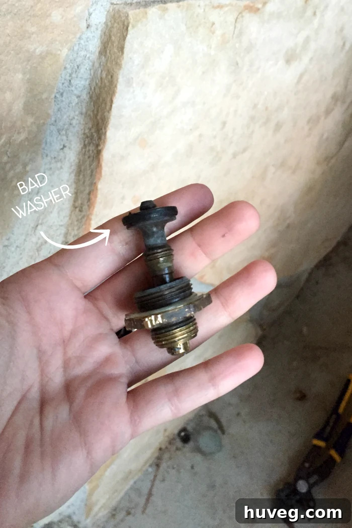 bad washer on outdoor faucet